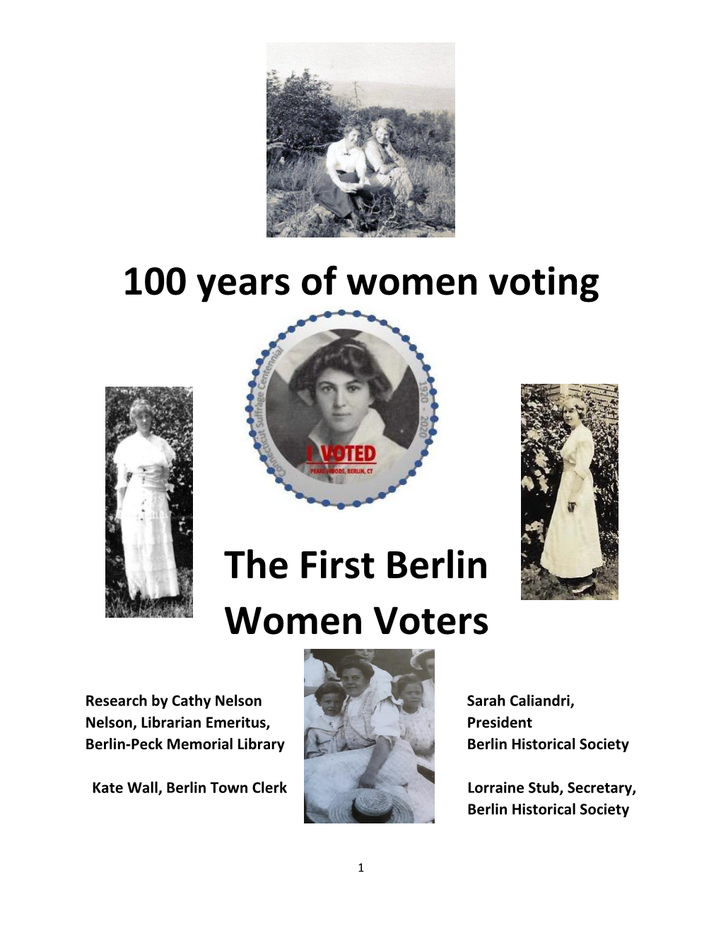 100 Years of Women Voting the First Berlin Women Voters