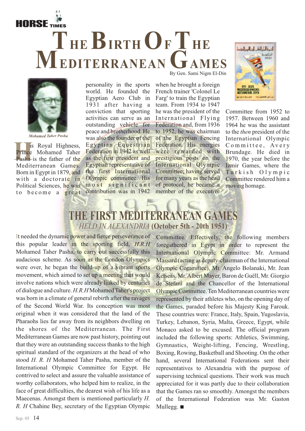 The Birth of the Mediterranean Games
