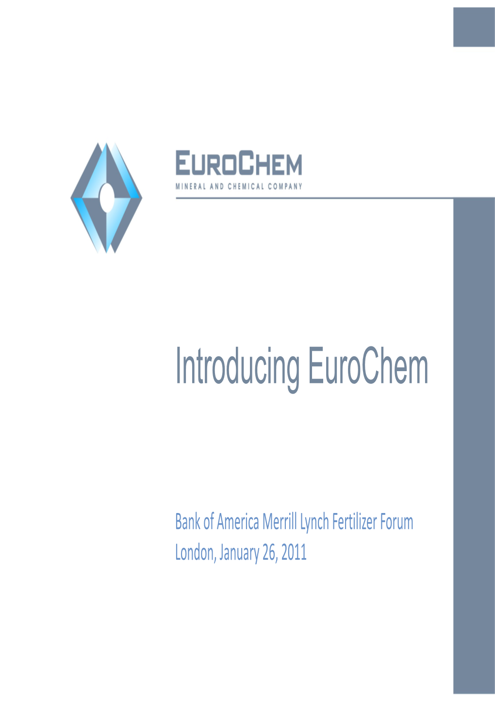 Introducing Eurochem