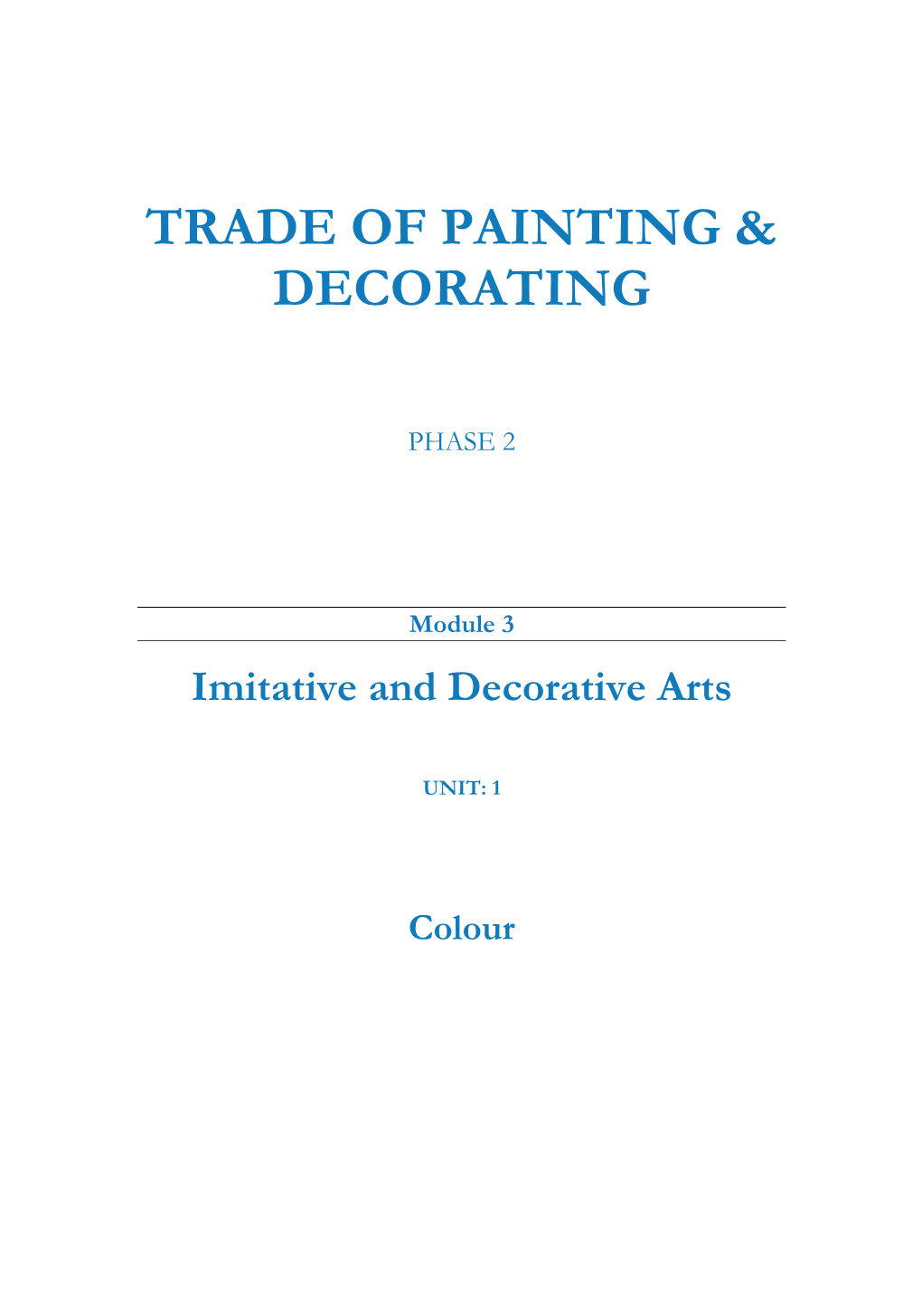 Module 3 Imitative and Decorative Arts