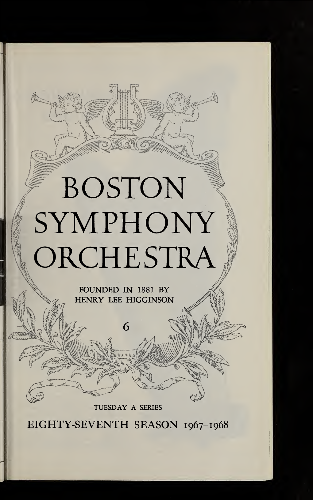 Boston Symphony Orchestra Concert Programs, Season 87, 1967-1968