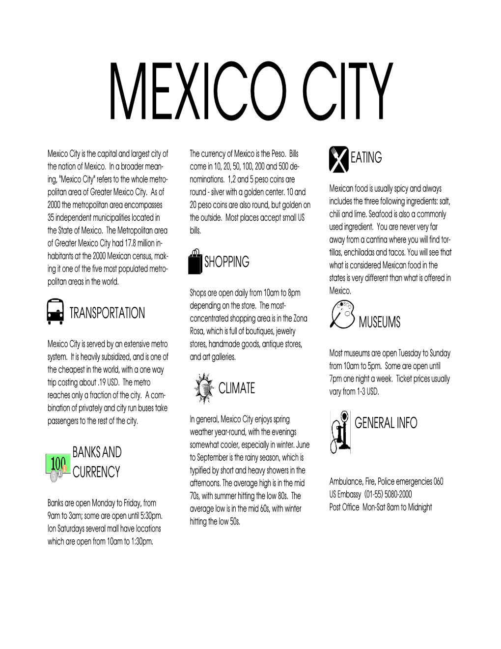 Mexico City Page