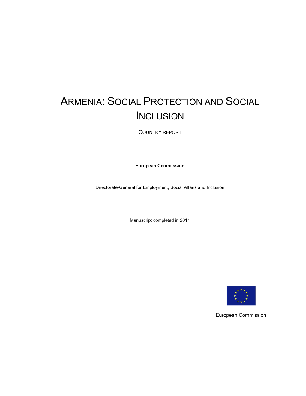 Armenia: Social Protection and Social Inclusion