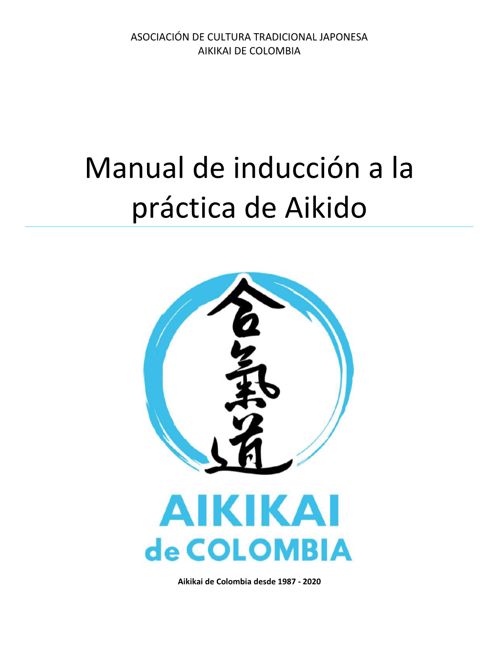 Manual De Inducción a La Práctica De Aikido