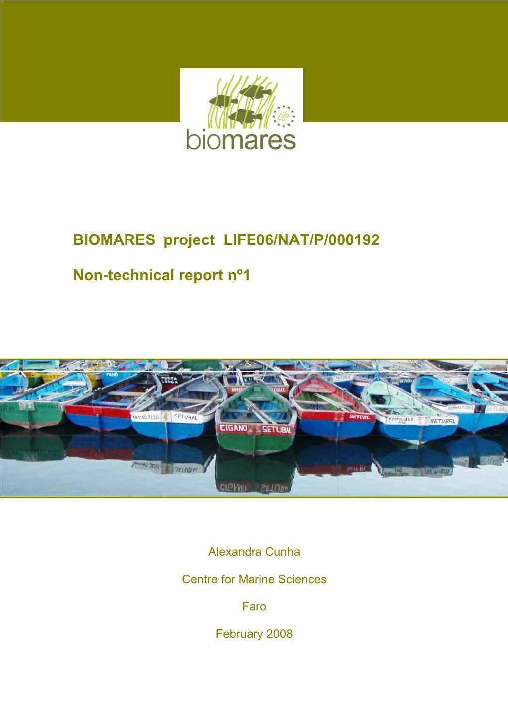 BIOMARES Project LIFE06/NAT/P/000192 Non