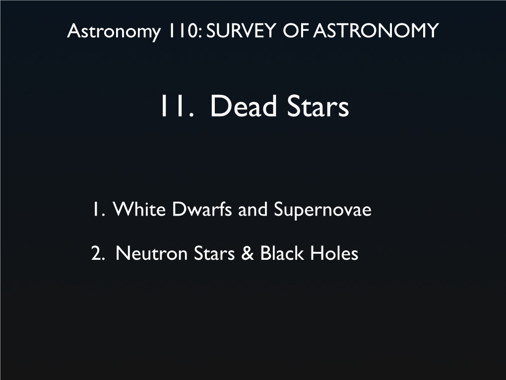 11. Dead Stars