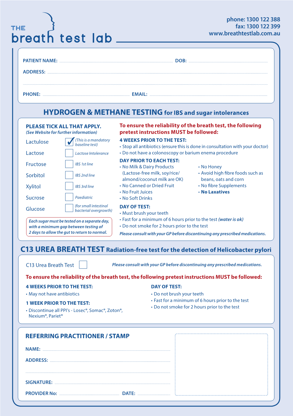 HYDROGEN & METHANE TESTING for IBS and Sugar Intolerances