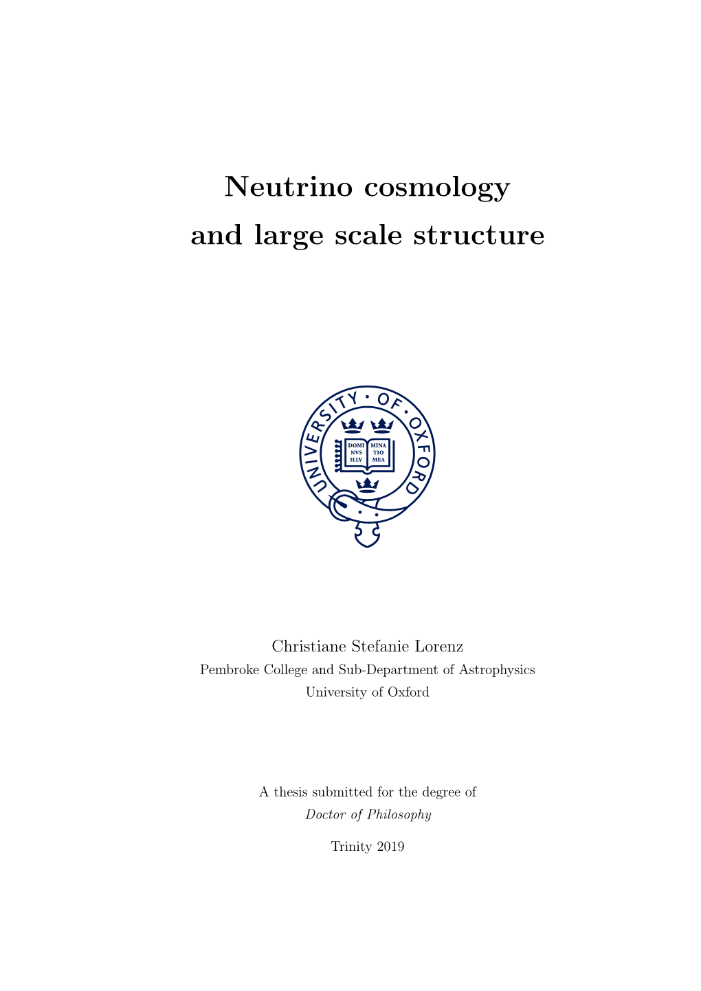 Neutrino Cosmology and Large Scale Structure