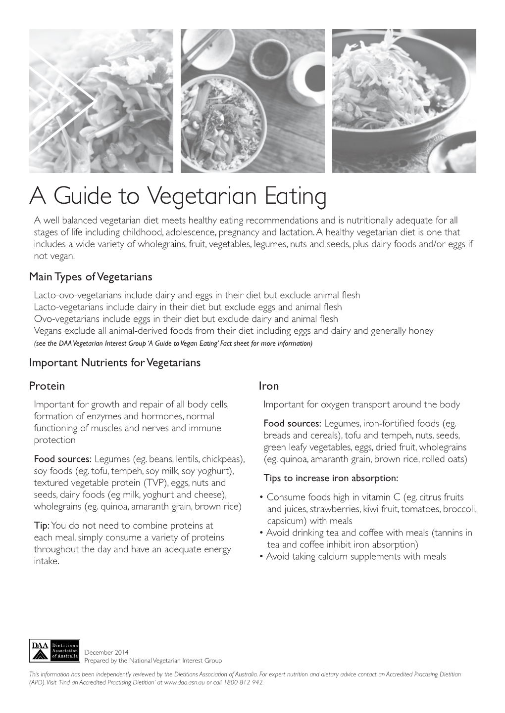 A Guide to Vegetarian Eating