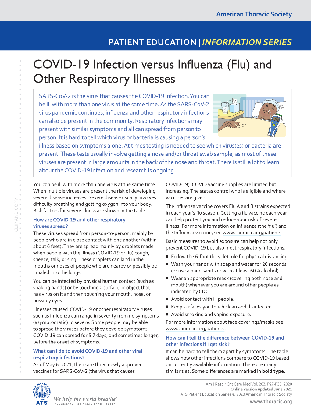 COVID-19 Infection Versus Influenza (Flu) and Other Respiratory Illnesses