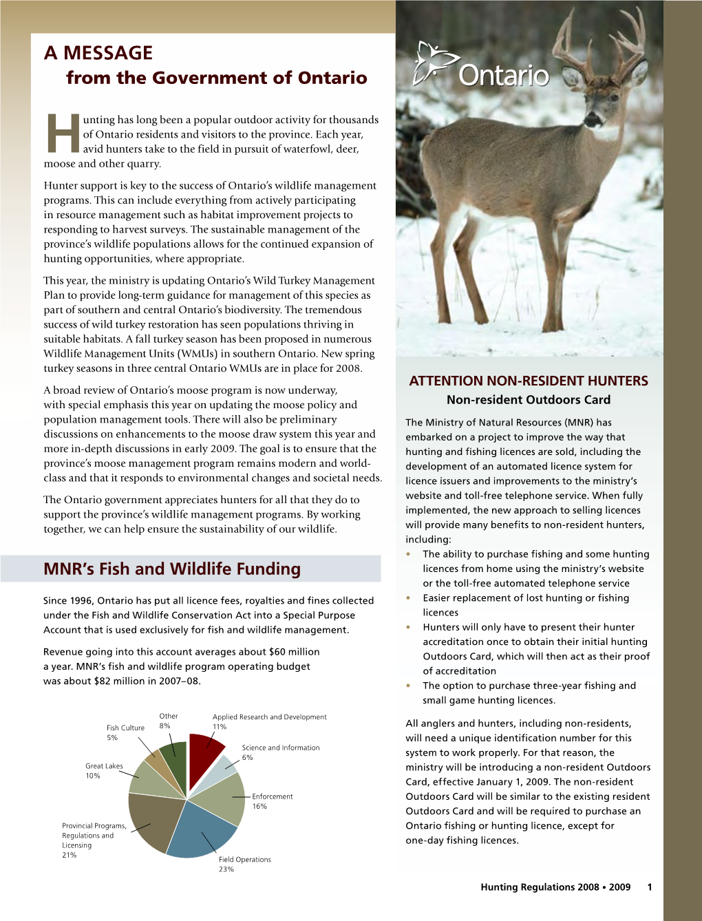 2008 Ontario Hunting Regulations Summary Complete