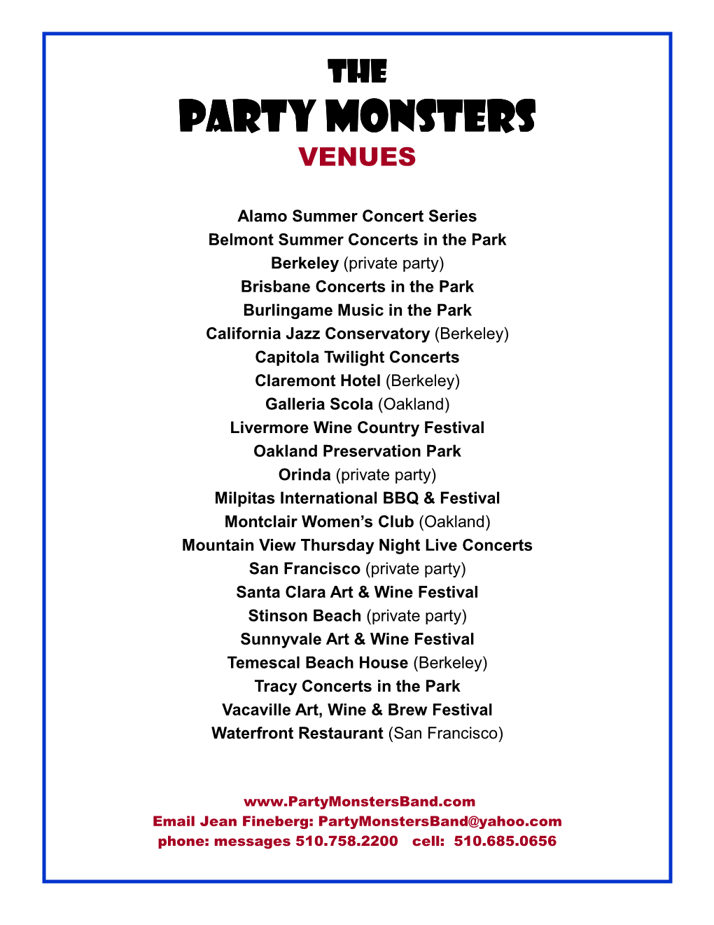 Party Monsters from Our Clients Red Folders