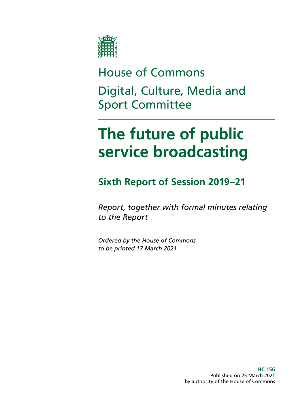 The Future of Public Service Broadcasting