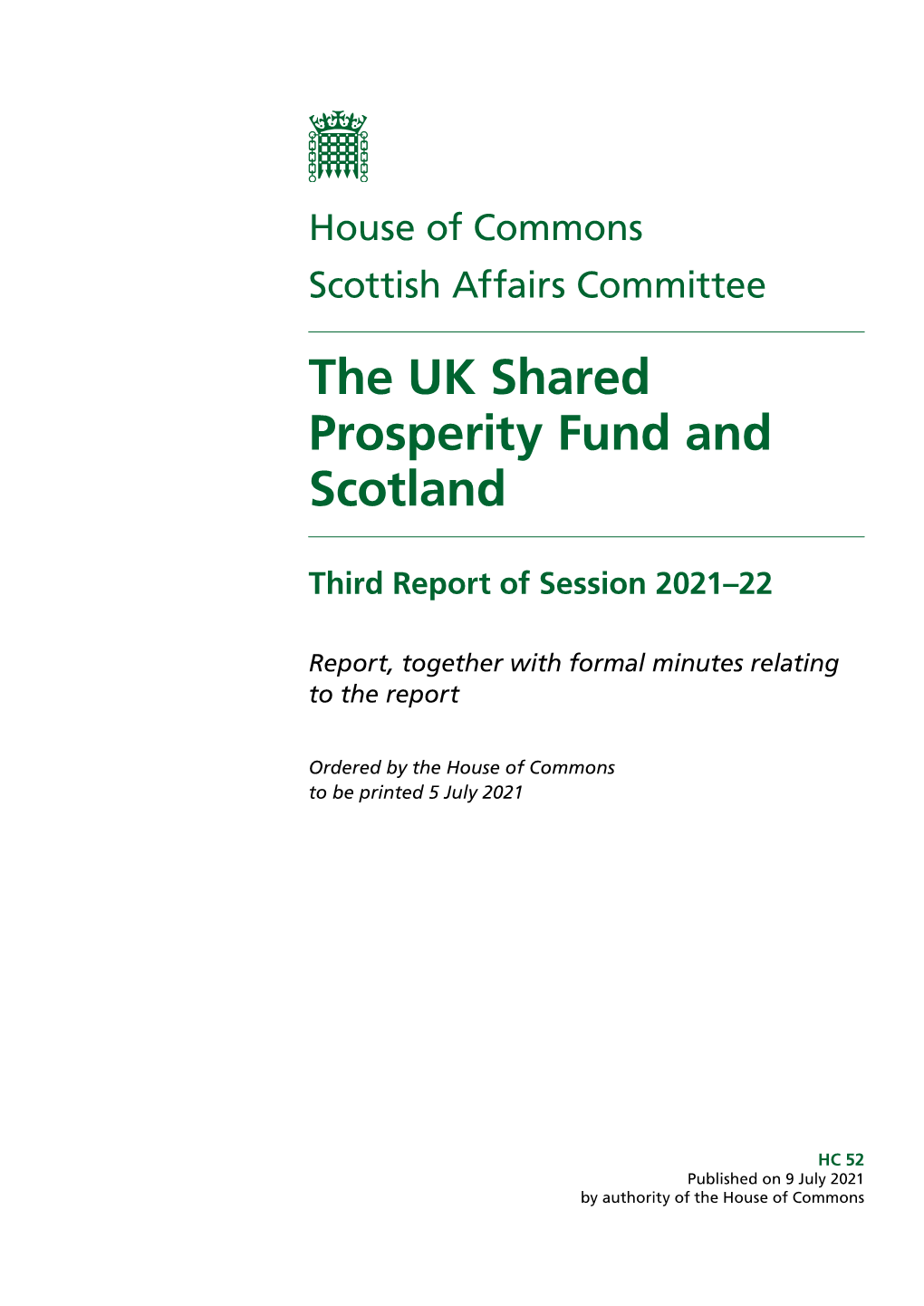Scotland and the Shared Prosperity Fund
