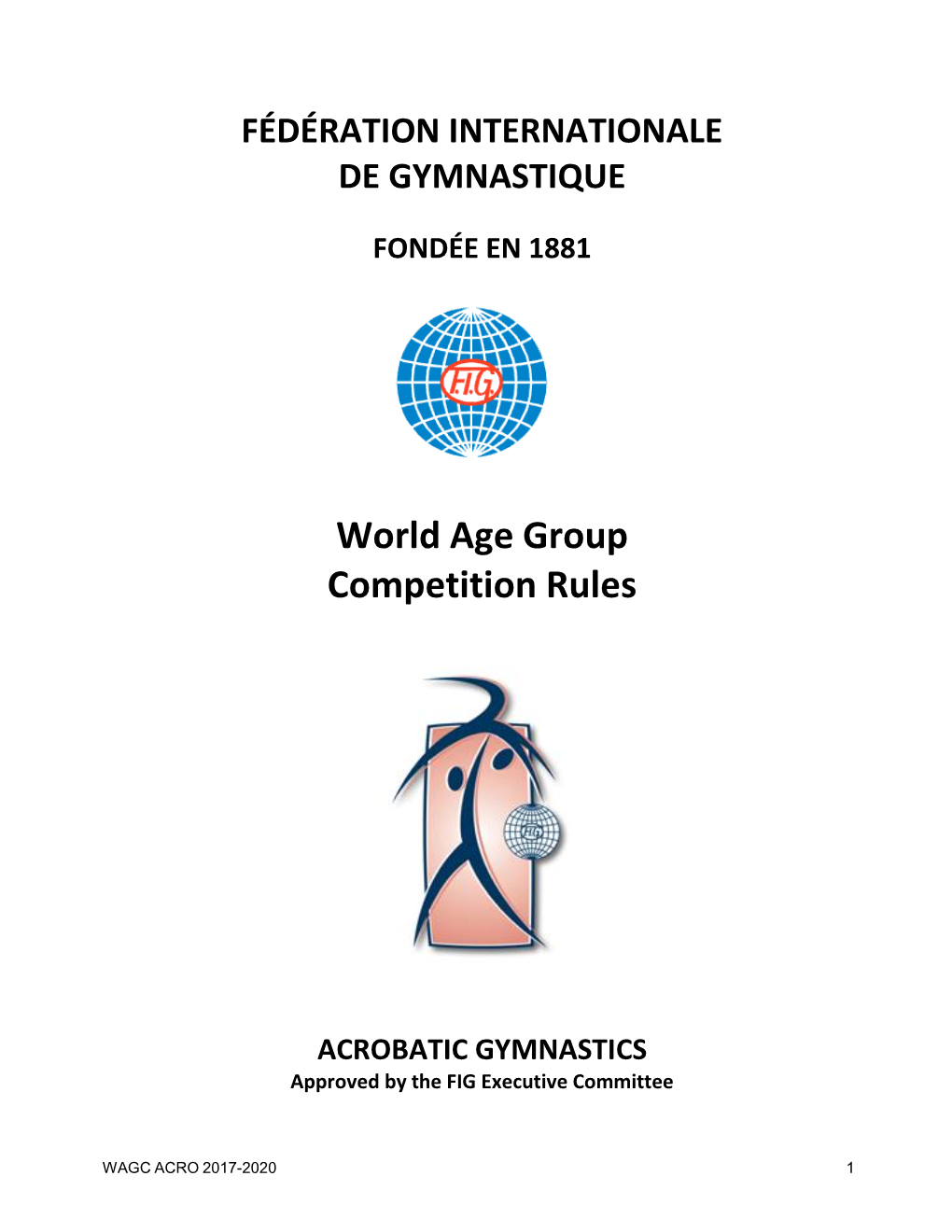 World Age Group Competition Rules