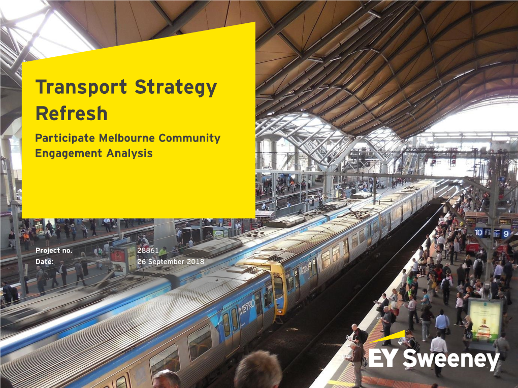 Transport Strategy Refresh Participate Melbourne Community Engagement Analysis