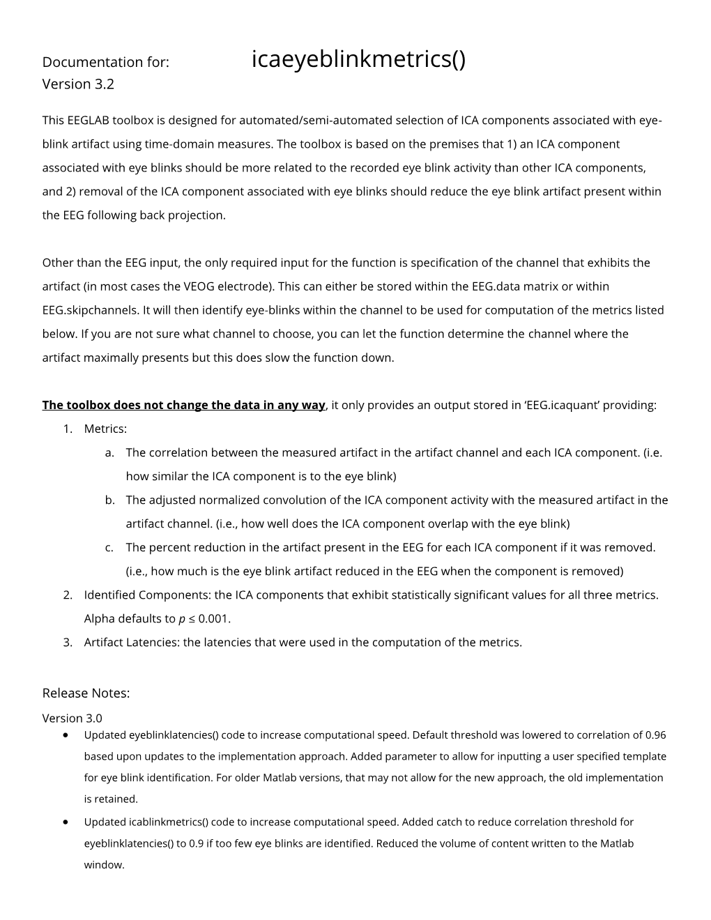 Icaeyeblinkmetrics() Version 3.2