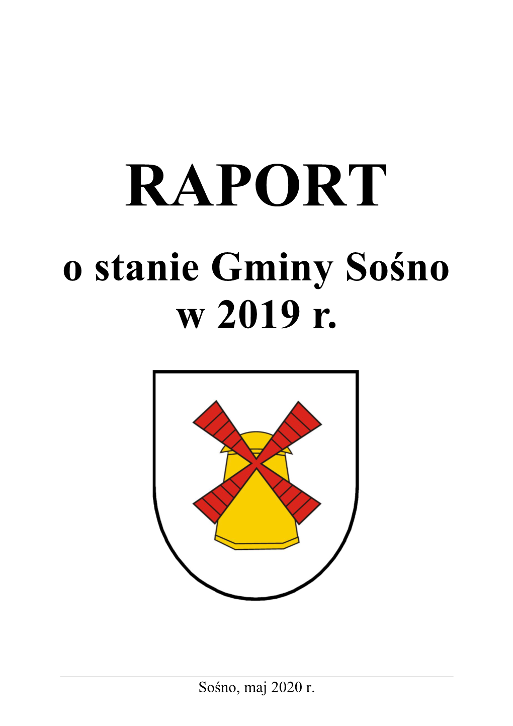 O Stanie Gminy Sośno W 2019 R