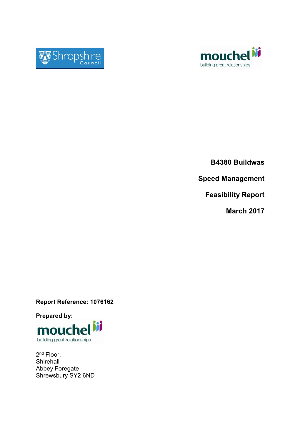 B4380 Buildwas Speed Management Feasibility Report March 2017