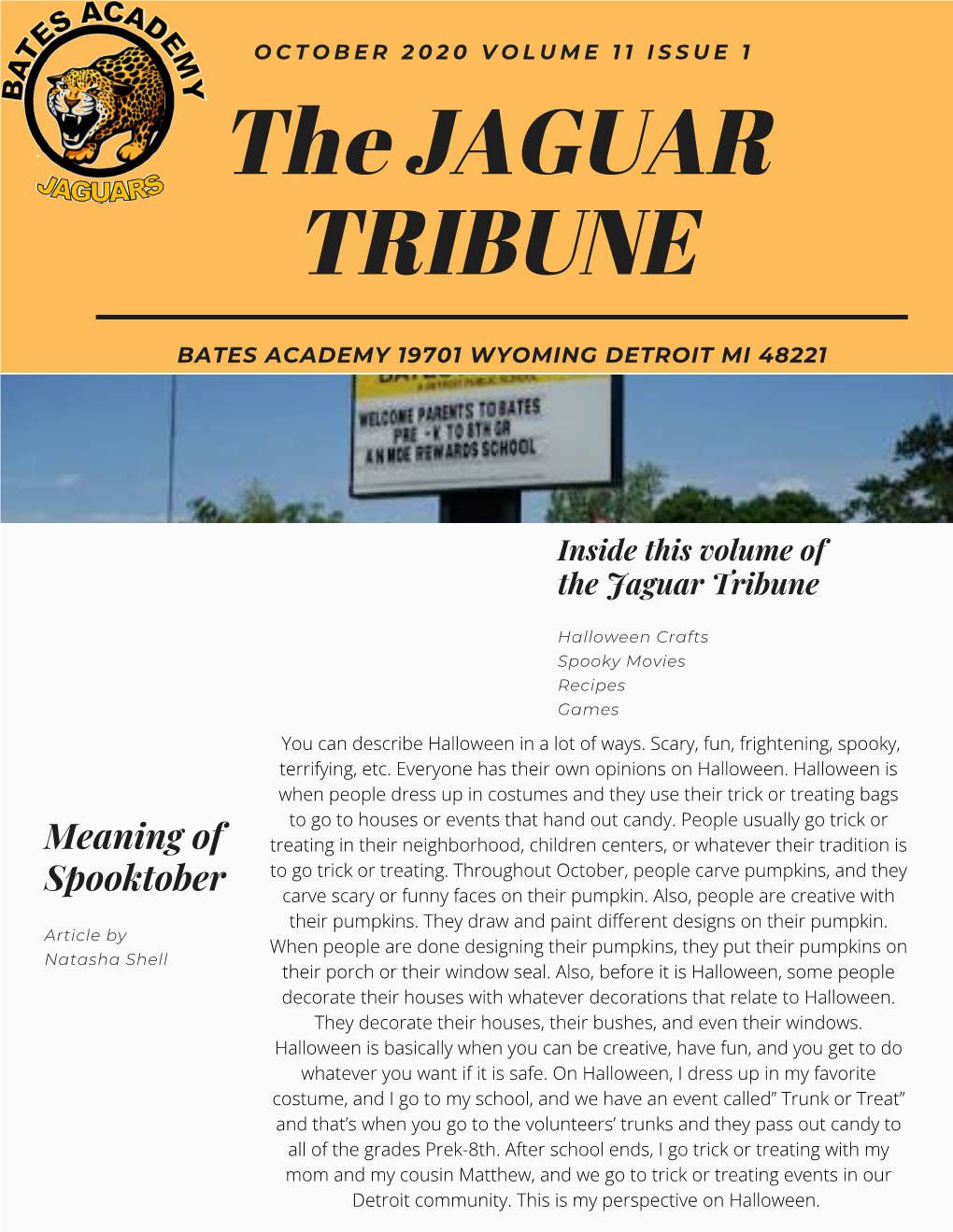 The JAGUAR TRIBUNE