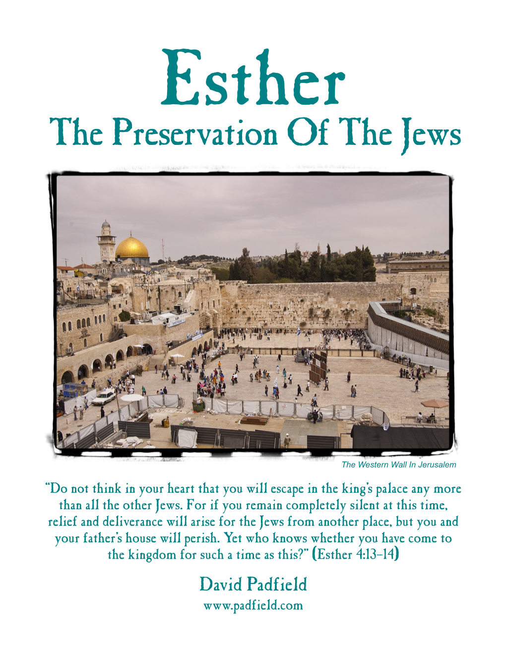 Bible Class Book on Esther