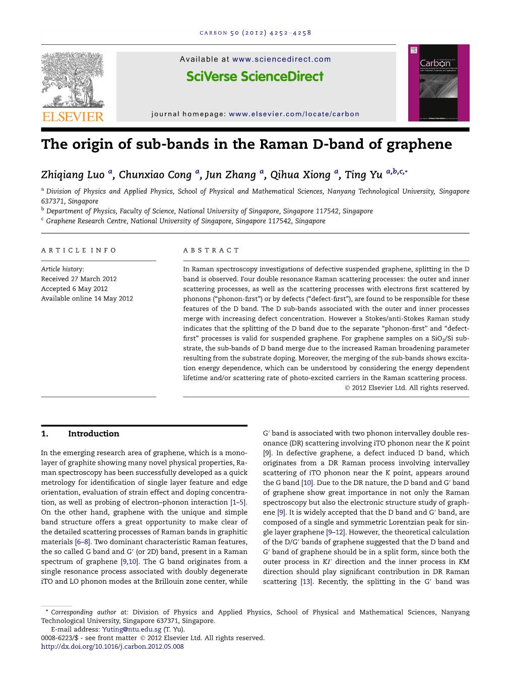 The Origin of Sub-Bands in the Raman D-Band of Graphene