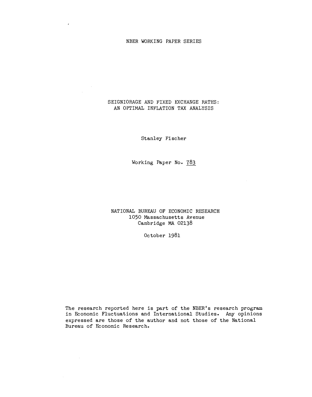 Seigniorage and Fixed Exchange Rates: an Optimal Inflation Tax Analysis