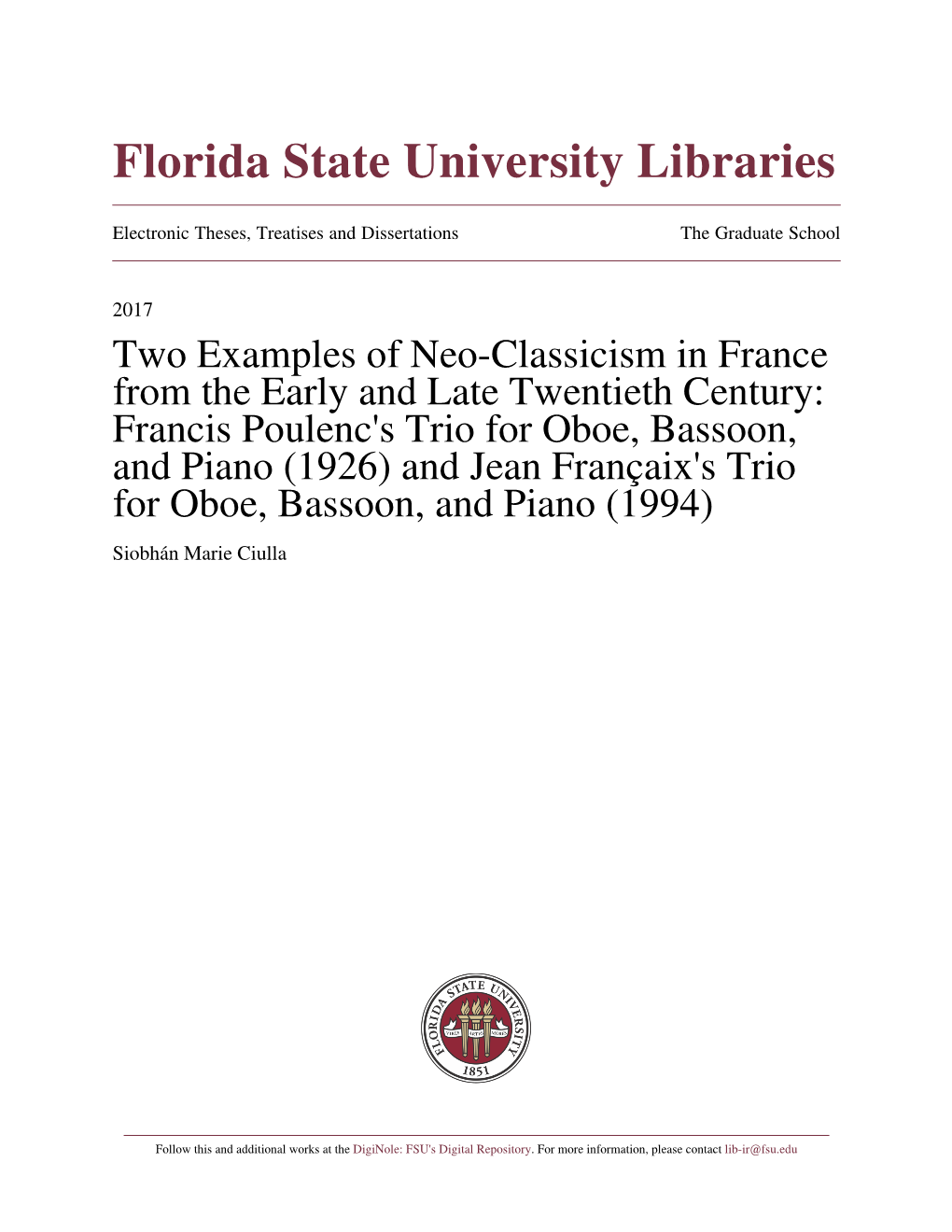 Florida State University Libraries