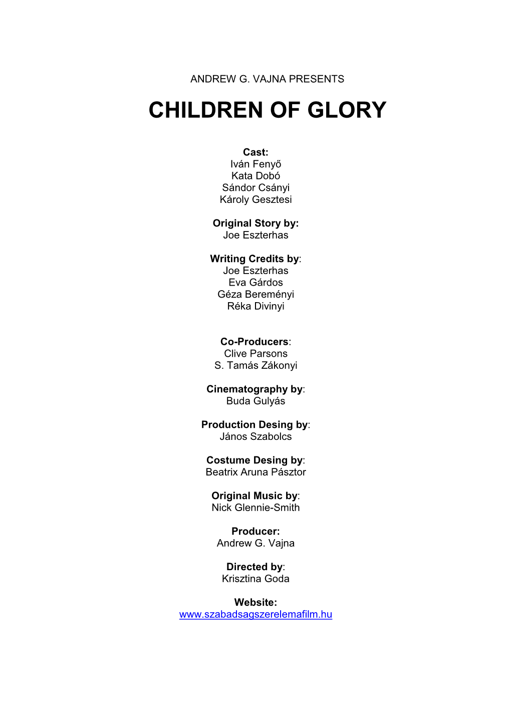 Children of Glory