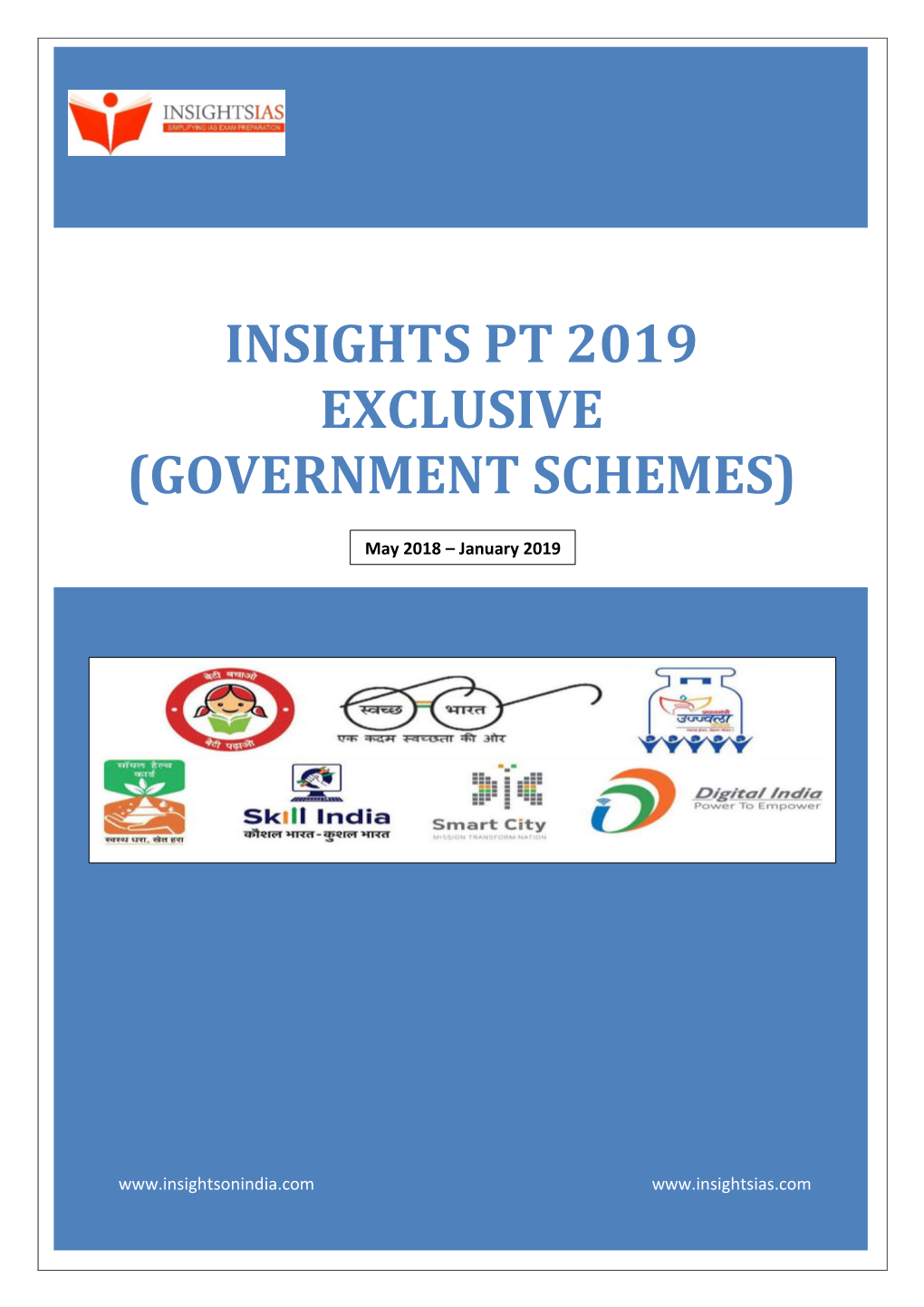 Insights Pt 2019 Exclusive (Government Schemes)