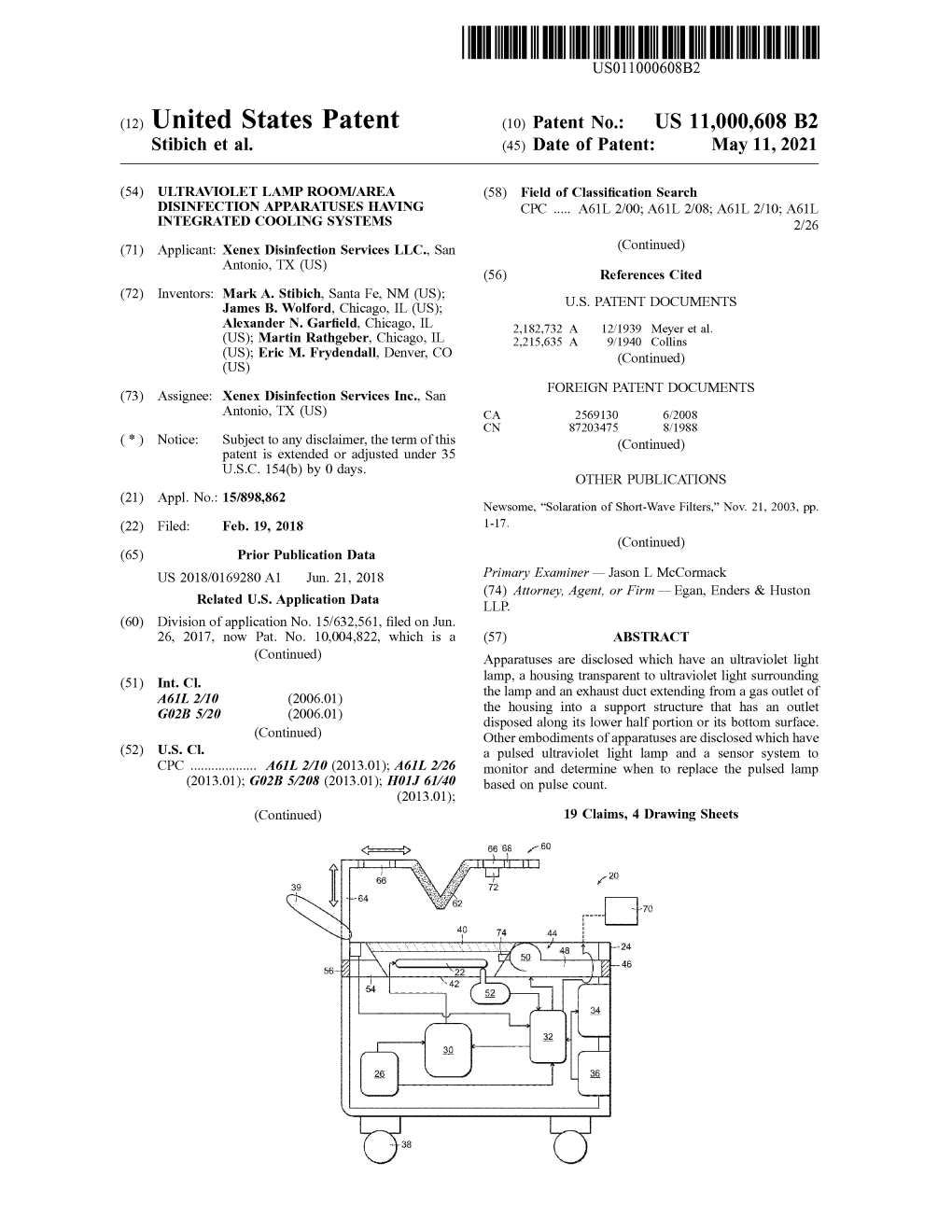 ( 12 ) United States Patent ( 10 ) Patent No .: US 11,000,608 B2 Stibich Et Al