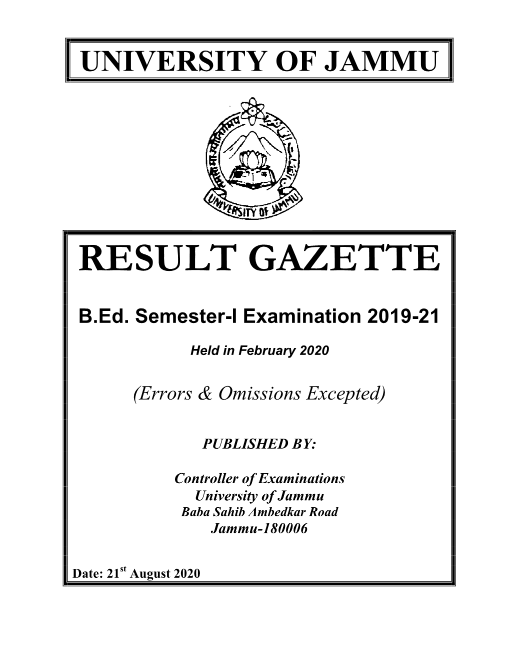 Result Gazette