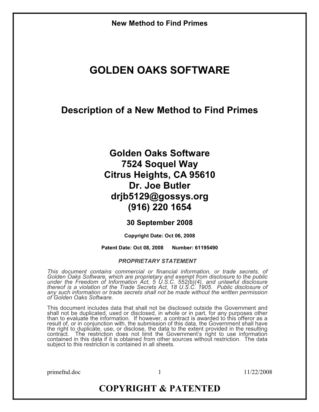 Golden Oaks Software