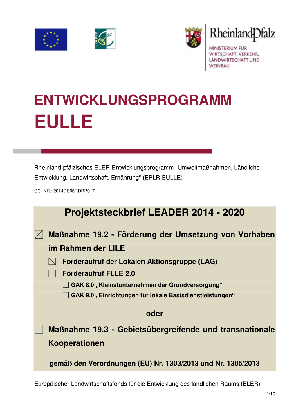 Entwicklungsprogramm Eulle