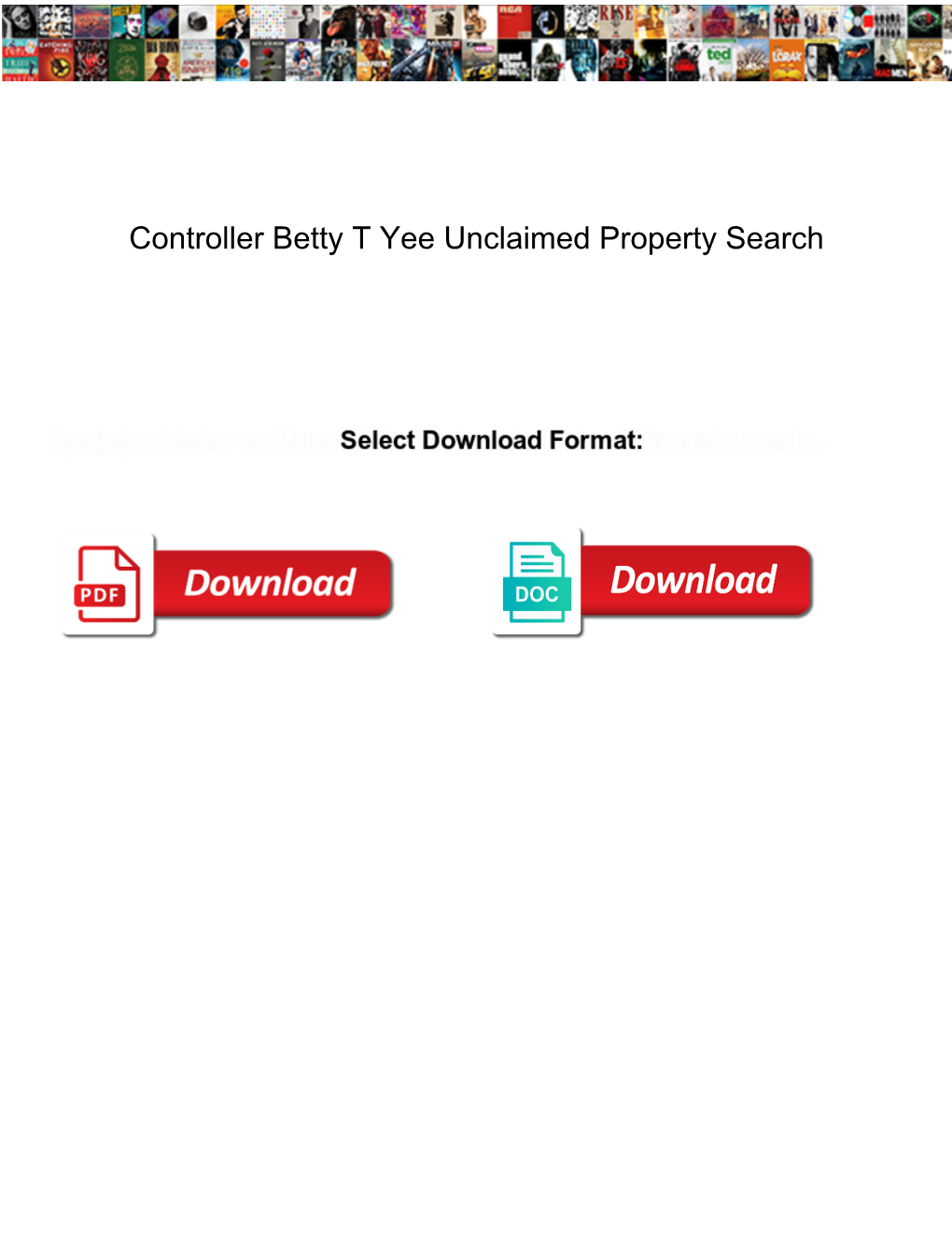 Controller Betty T Yee Unclaimed Property Search