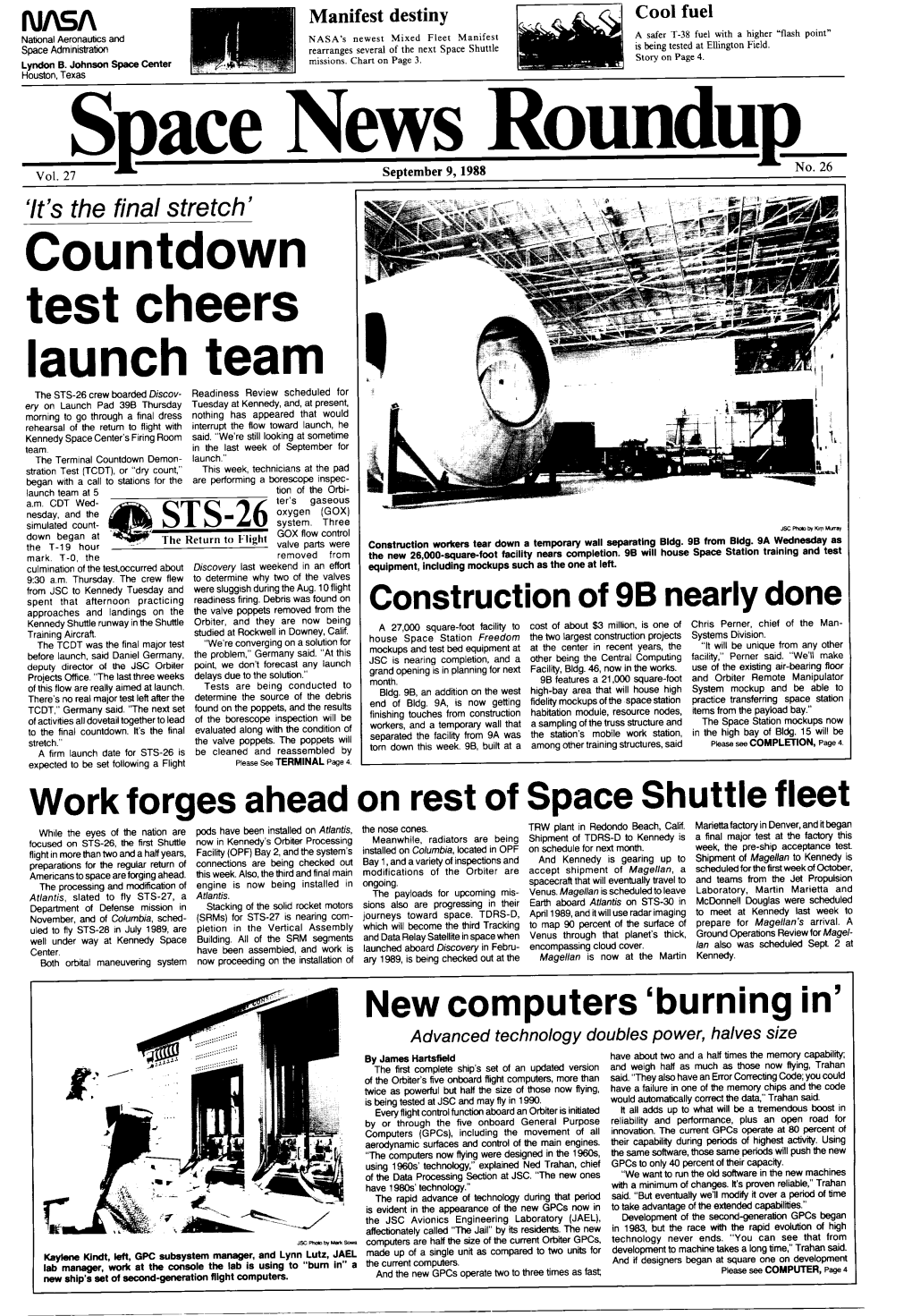 Countdown Test Cheers Launch Team