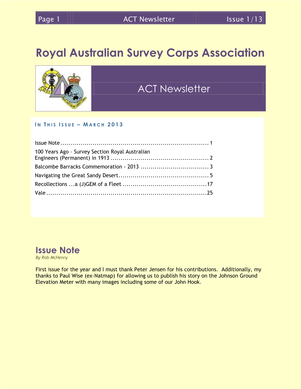 Royal Australian Survey Corps Association