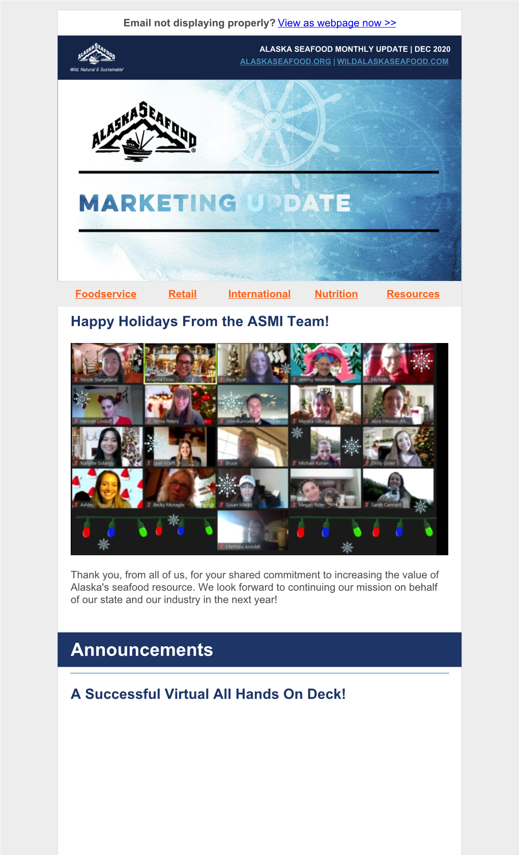 ASMI Monthly Marketing Update December 2020