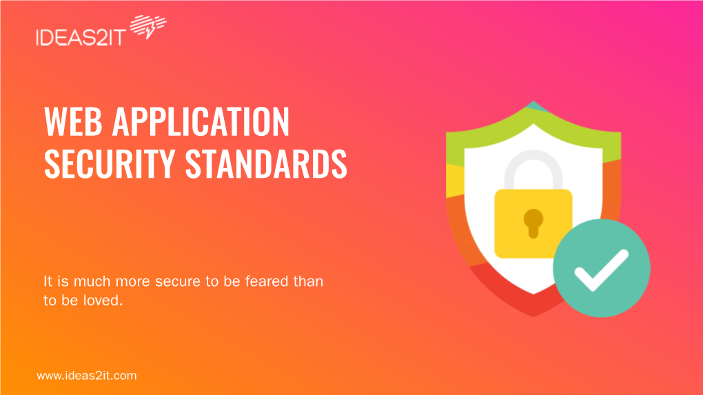 Web Application Security Standards