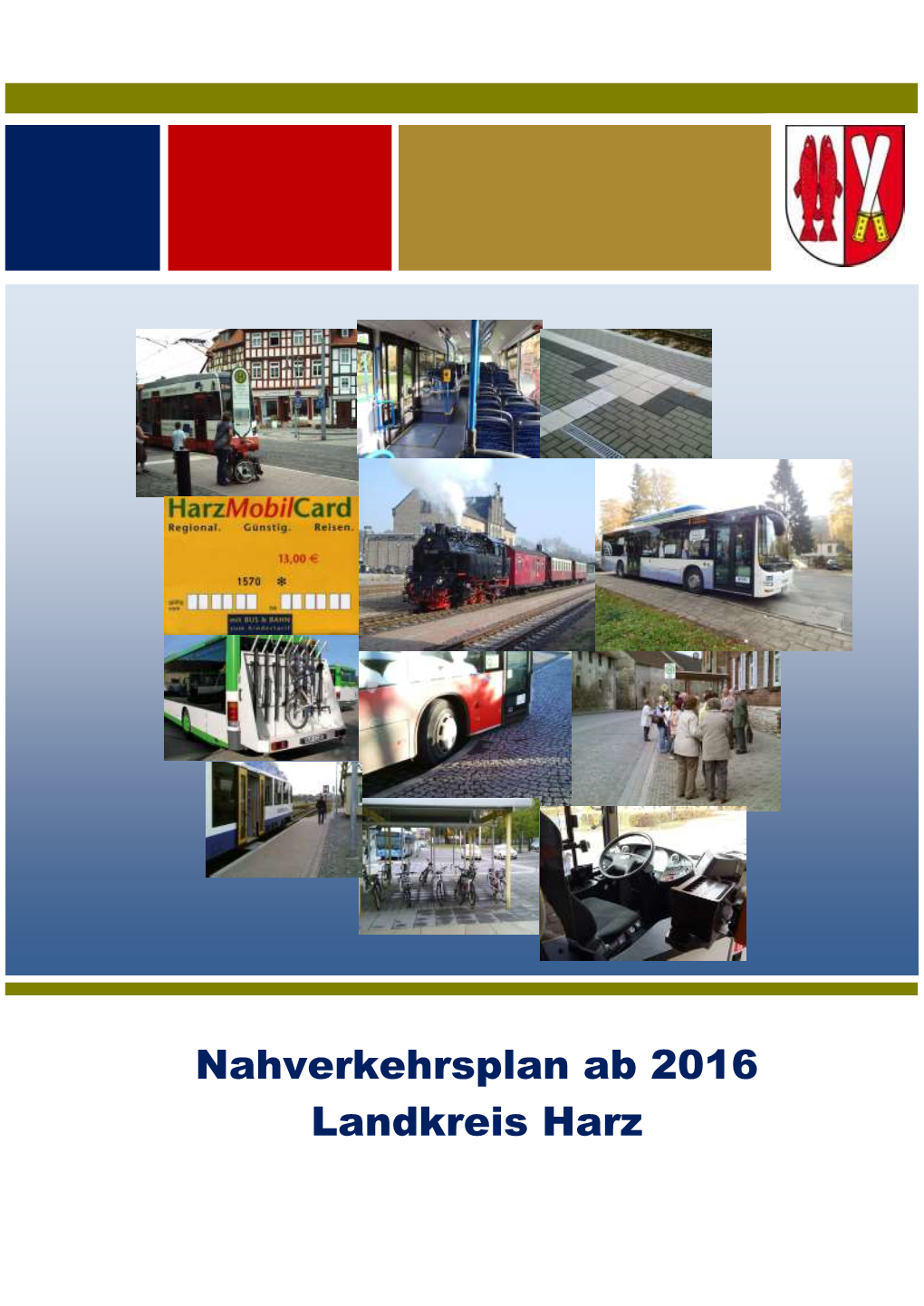 Nahverkehrsplan Ab 2016 Landkreis Harz