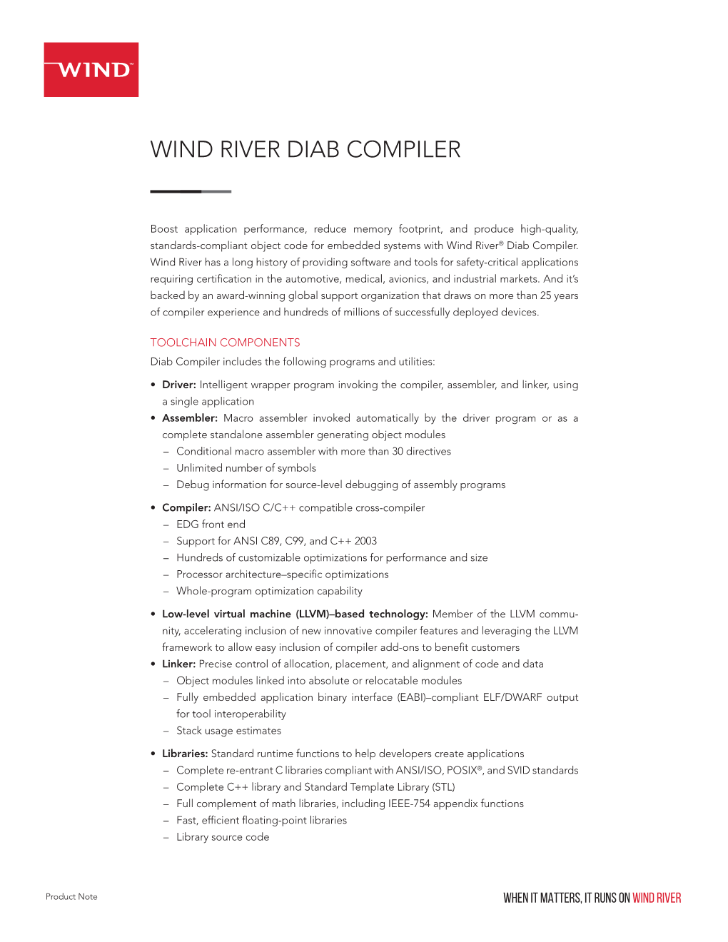 Wind River Diab Compiler