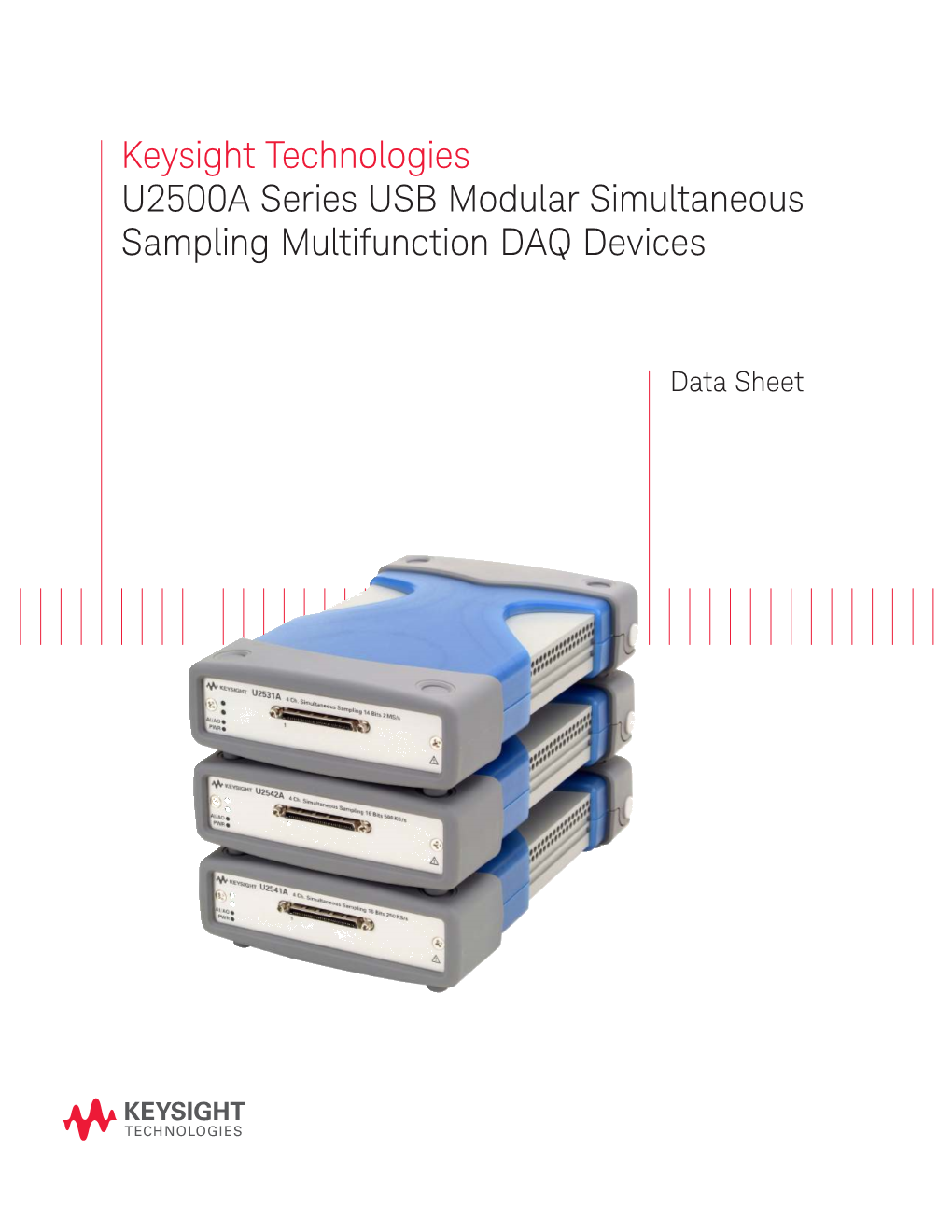 Keysight Technologies U2500A Series USB Modular Simultaneous Sampling Multifunction DAQ Devices