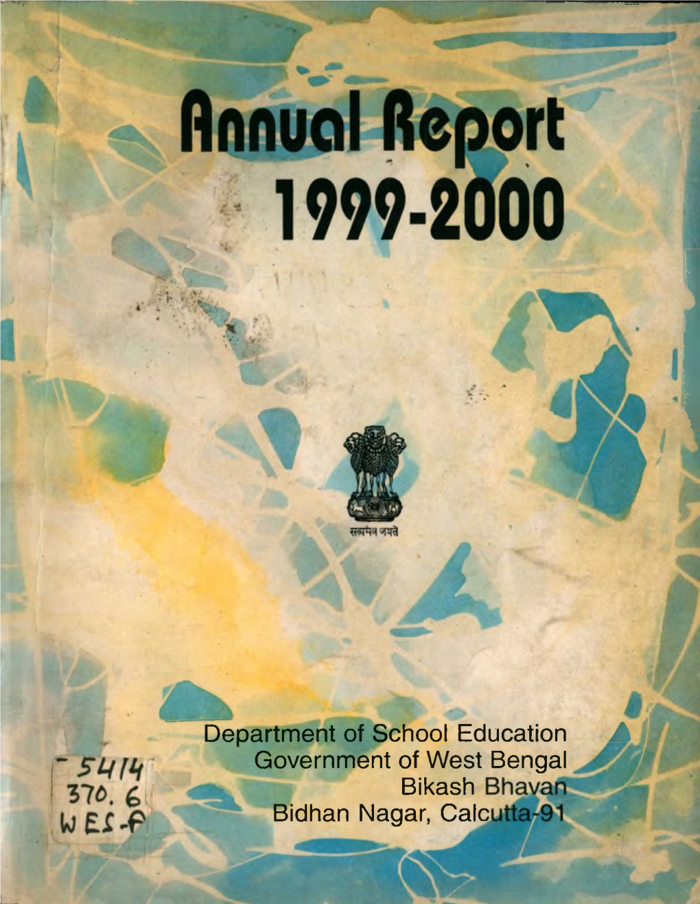 West Bengal Bikash Bidhan Nagar, Calc Antiual Report 1999-2000