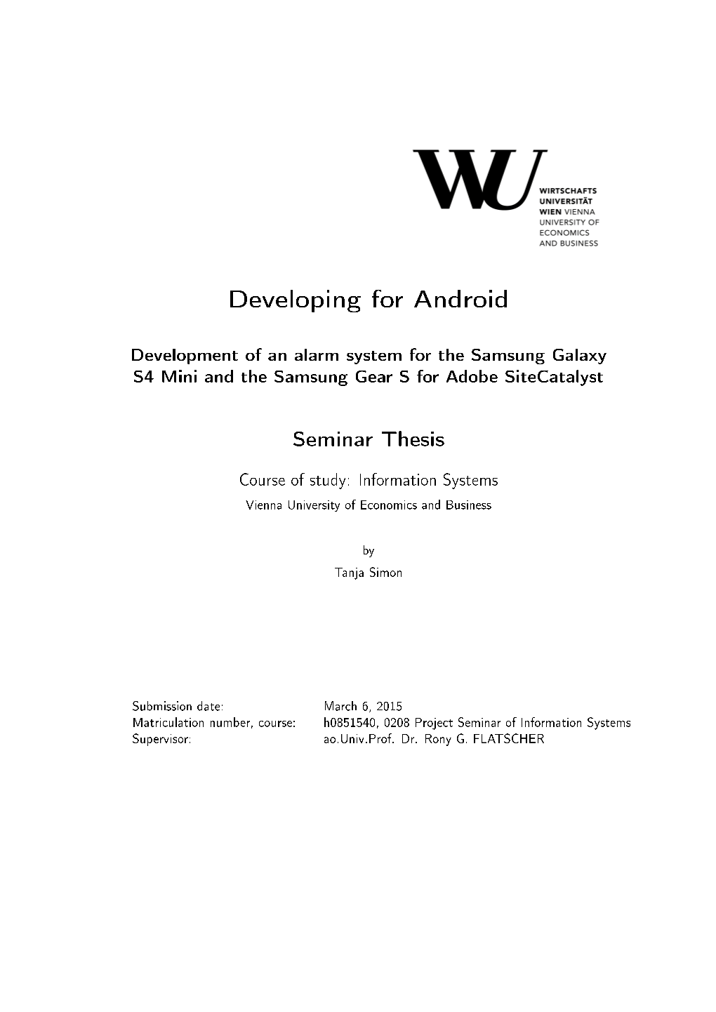 Developing for Android