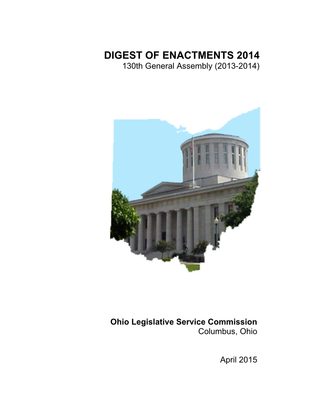 2014 Digest of Enactments