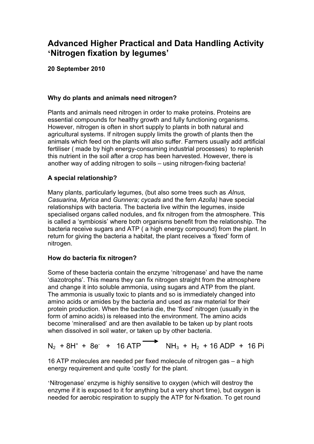 Why Do Plants and Animals Need Nitrogen