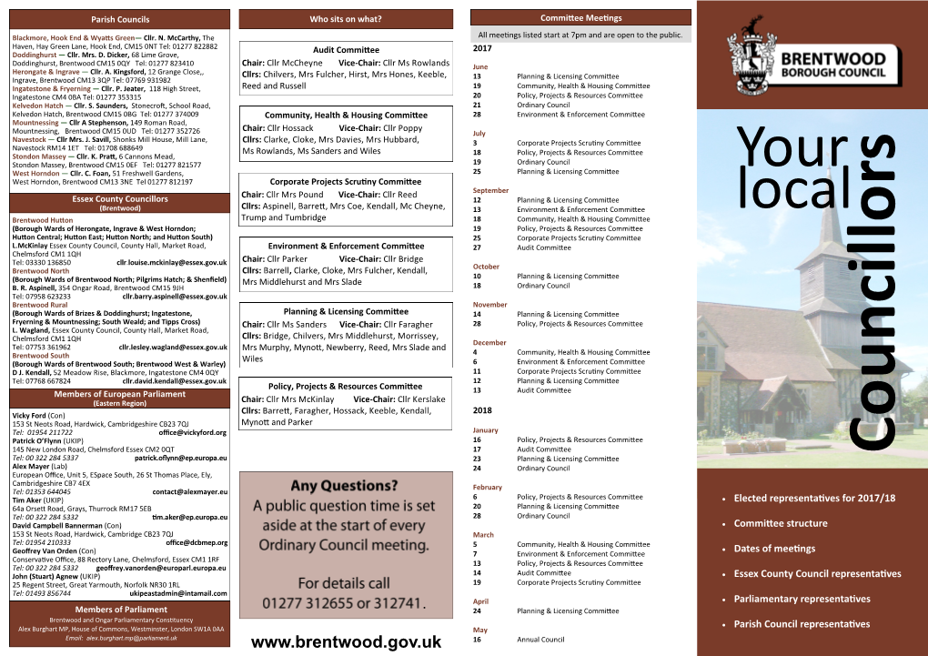 Yourlocalcouncillors2017.Pdf