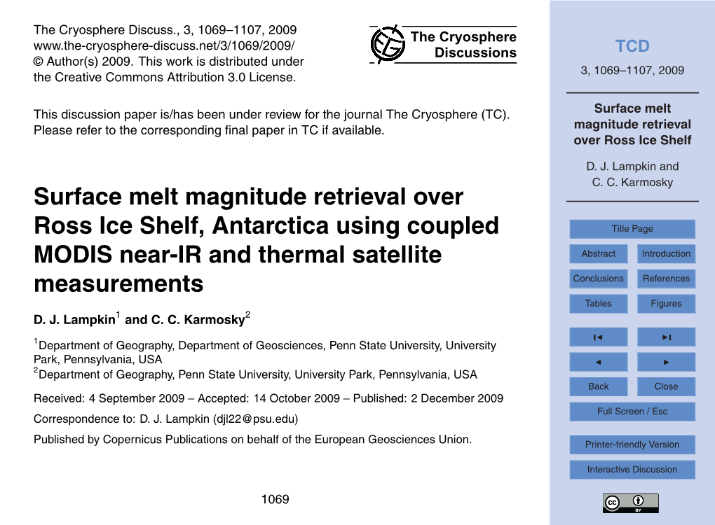 Surface Melt Magnitude Retrieval Over Ross Ice Shelf