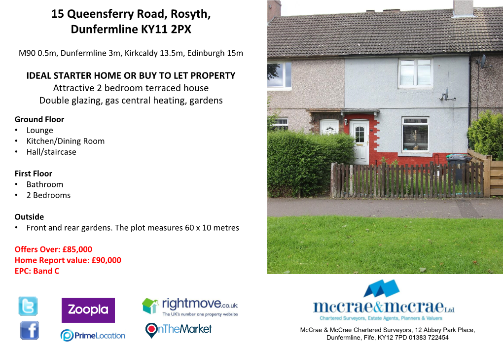 15 Queensferry Road, Rosyth, Dunfermline KY11 2PX