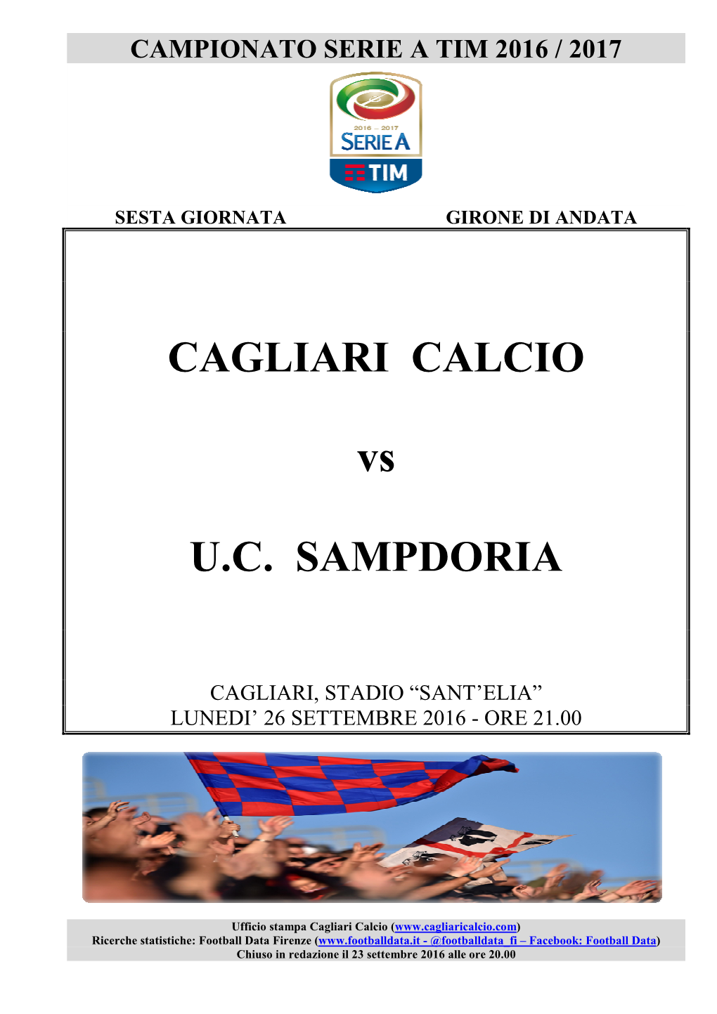 Cagliari-Sampdoria